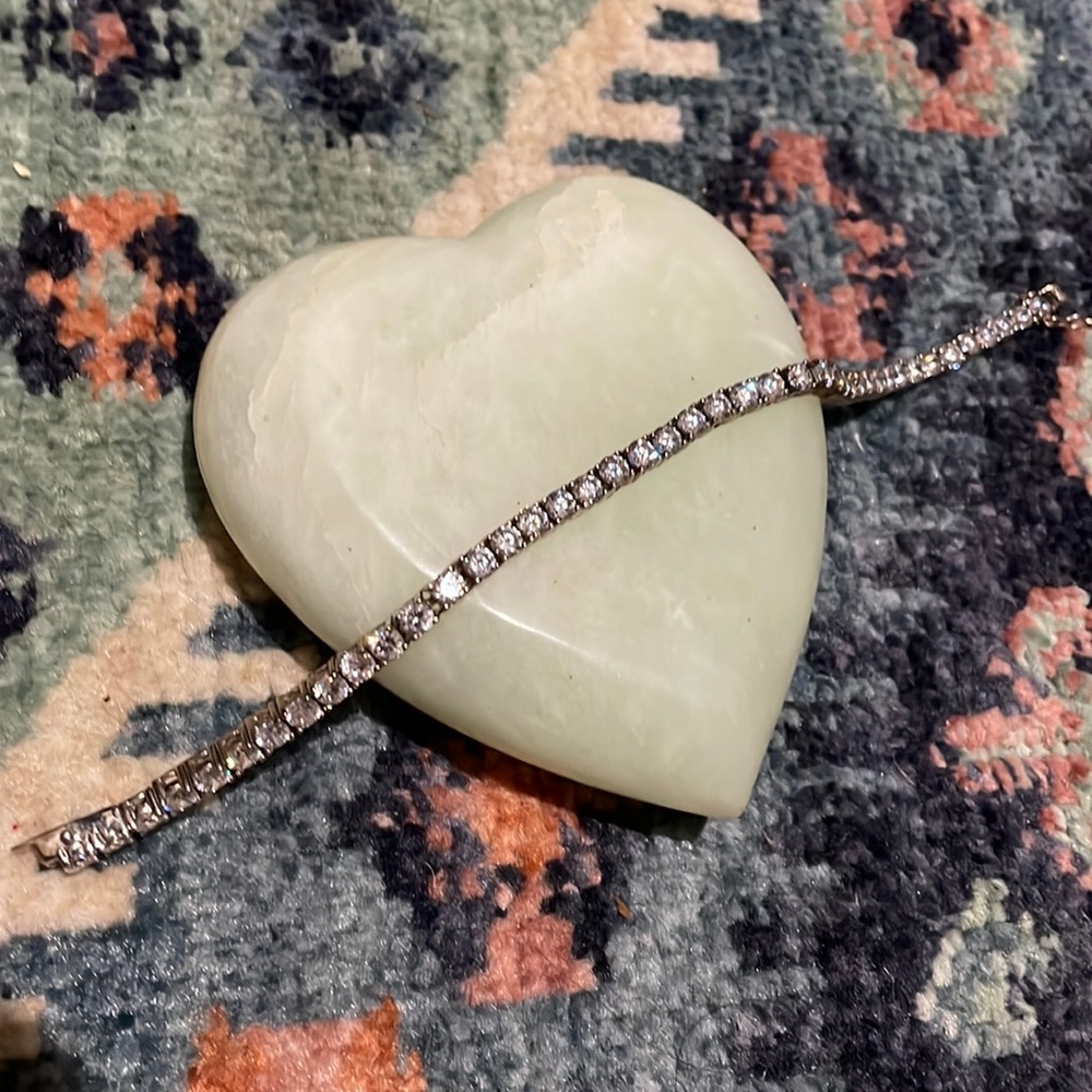 Sterling Silver Cubic Zirconia Tennis Bracelet